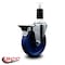 Service Caster 4'' Solid Poly Swivel 1-3/8'' Expanding Stem Caster with Brake SCC-EX20S414-SPUS-PLB-138 - alternate 2